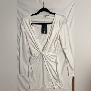 Fashion nova dress, white, stretch, size small